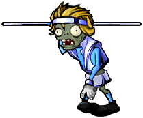 白色舞王撑杆跳僵尸